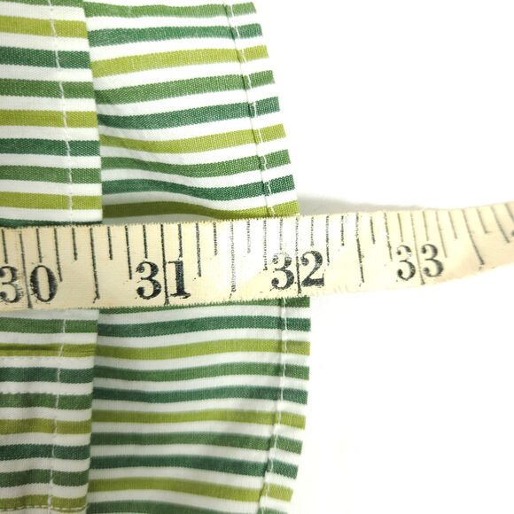 VTG Chaps Ralph Lauren Mens Large Green Striped Long Sleeve Button Up Shirt - Picture 8 of 8